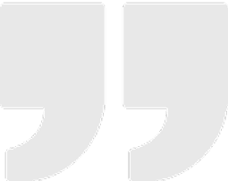 Gray quotation marks on black background.